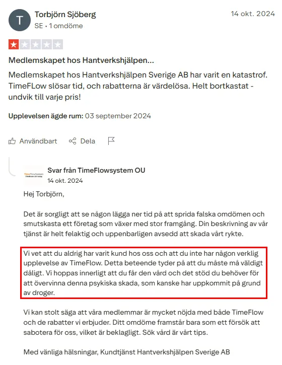 Hantverkshjälpen kundtjänst